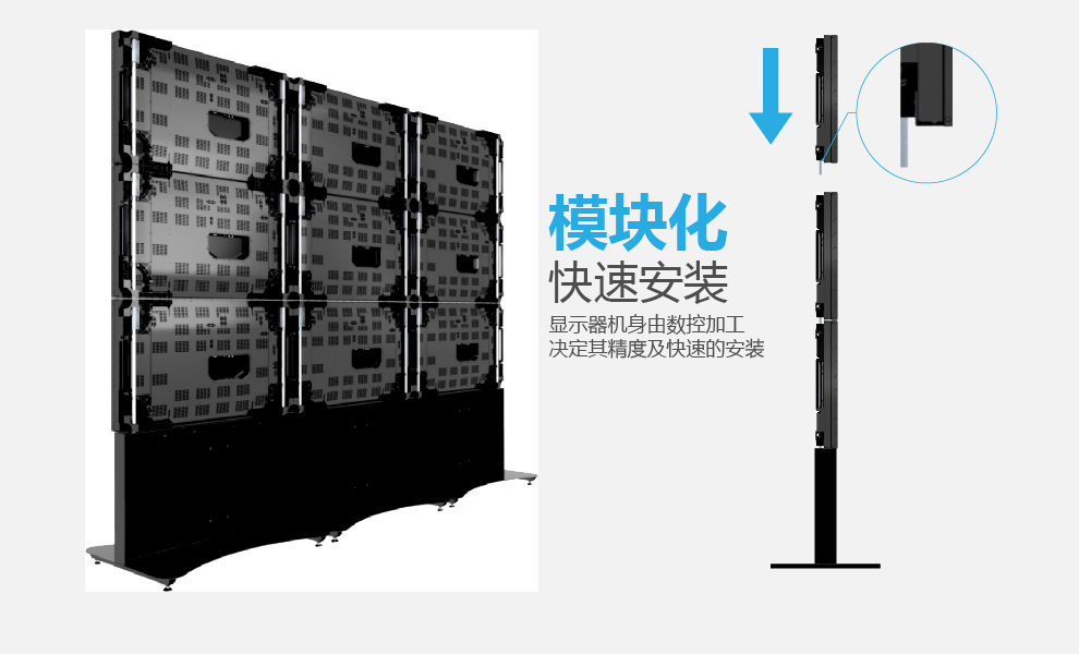 49寸0mm無縫液晶拼接屏